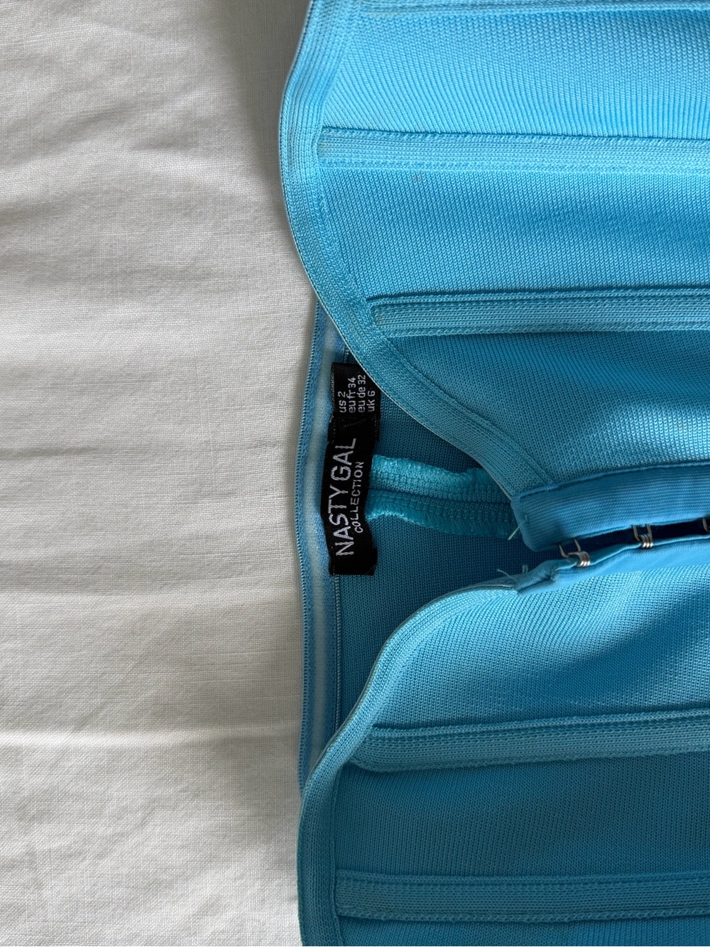 Nastygal blue Strapless Corset Top - Picture 3 of 3
